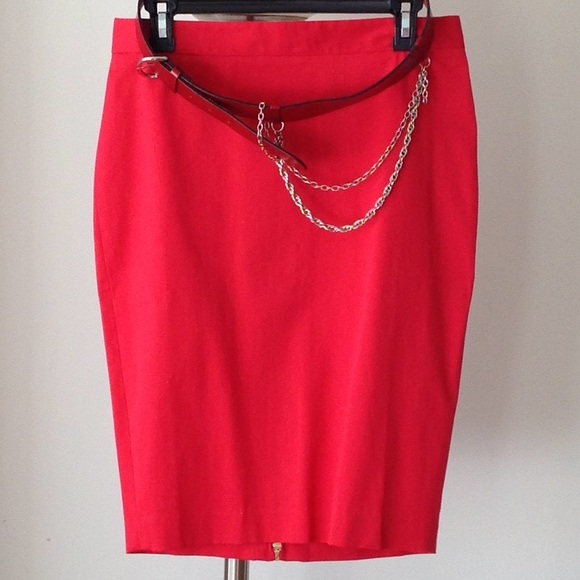 🍃🌹'Body by Victoria' - 'Heart Red' BodyCon Skirt - Picture 5 of 5